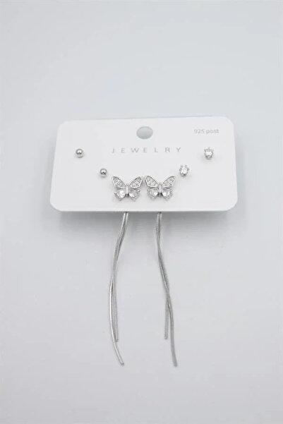 Marsilyan Nvdn- Ieg - Multiple Set Earrings - Silver Iegrs-Nvdn1