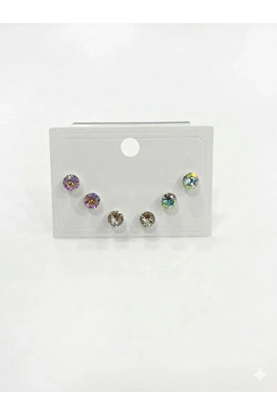 Marsilyan Nvdn- Ieg - Single Stone Multi-Colored Six-Piece Earrings Iegrs-Nvdn1