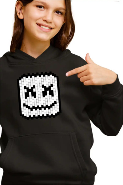 OEM Hanorac Copii Fete Marshmello Pixel Art Minecraft