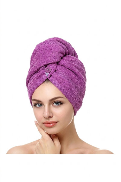 VENTİ VENTİSCA Queen 2 bucăți prosop de păr gros, 100% bumbac, cu nasturi, pe...