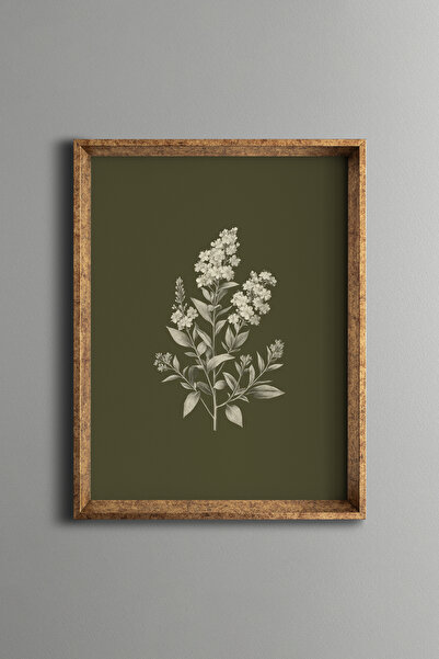 epiqart Elegant White Floral Design - Vintage Patterned Frame - Slim Model