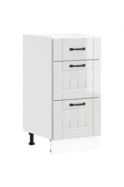 vidaxl "Lucca" kitchen cabinet, glossy white, laminated wood