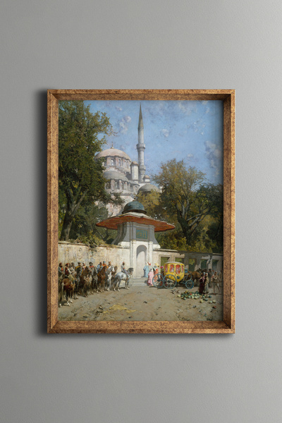 epiqart Istanbul Ottoman Era - Vintage Patterned Frame - Slim Model