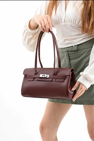 ÖZÜM ÇANTA Women's Shoulder Bag Burgundy