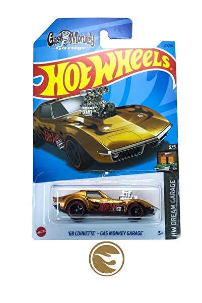 HOT WHEELS كورفيت '68 – جاز مونكي جاراج إس تي إتش ( البحث عن الكنز الفائق) إت...
