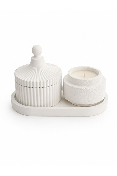 Luma Artisanal Set decorativ Aura cu lumanare parfumata din ceara naturala de...