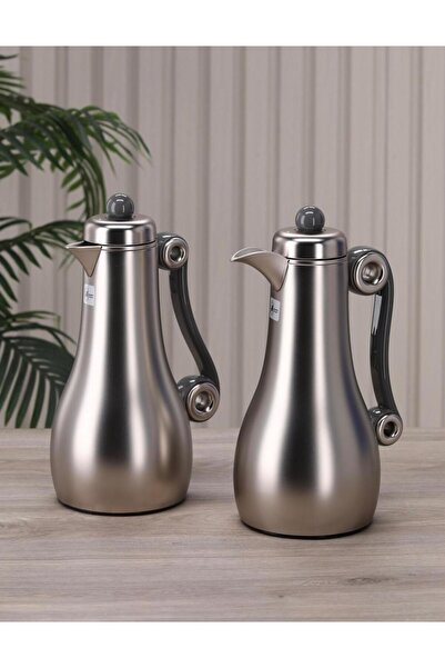 aljahwari Trams Novara Set of Two Pots, Inside and Outside, Premium Steel for...