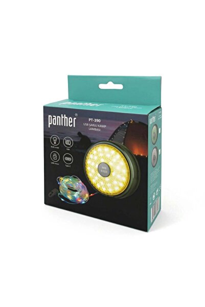 Panther PT-390 USB ŞARJLI KAMP LAMBASI 10 MT