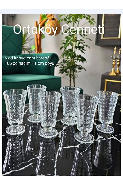 ORTAKÖYCENNETİ 6 Pcs Remas Short-Stemmed Coffee Side Cup 105 Cc Volume 11 cm ...