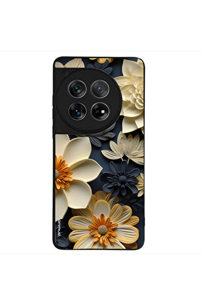 Other Θήκη Sonique Σειράς 3D Λουλουδιών για OnePlus 12 5G Εκρού