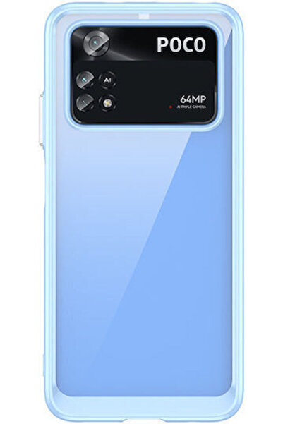 Hurtel Outer Space Back Cover Plastic / Silicone Blue (Poco M4 Pro)