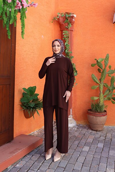 NİSUM MODA Set Sandy cu tunică tip foarfecă