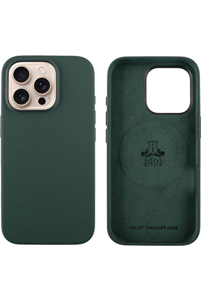 Other Idol 1991 Βελούδινη Πίσω Θήκη Σιλικόνης Πράσινη (iPhone 16 Pro)