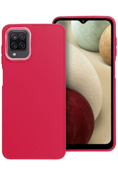 OEM Πίσω Θήκη Σιλικόνης Μαγνητική Μωβ (Galaxy A12)