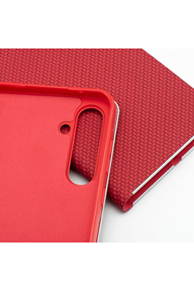 OEM Luna Book Μεταλλικό Κόκκινο για Redmi Note 14 Pro 5G / Poco X7