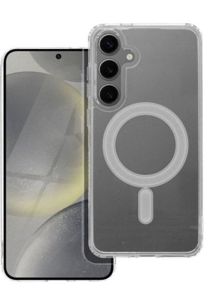 OEM Διαφανής Πλαστική / Σιλικόνης Πίσω Θήκη Mag (Galaxy S25)