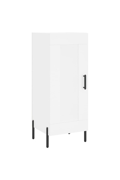 vidaxl Servantă, alb, 34,5x34x90 cm, lemn compozit