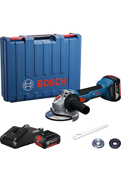 Bosch Gws 18V-8 Akülü Taşlama Makinasi (2 x 4.0Ah) - 06019N9020