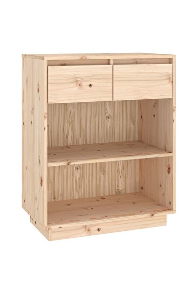 vidaxl Dulap consolă, 60x34x75 cm, lemn masiv de pin