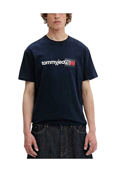 Tommy Hilfiger Ανδρικό T-shirt Navy Μπλε Tommy Jeans DM0DM23406-C1G