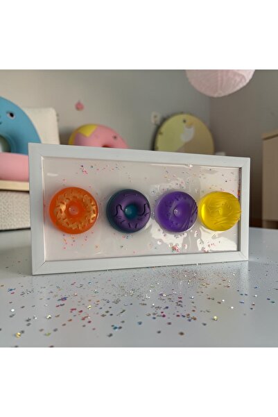 PremiumDesigners Epoksi Donut Tablo Çocuk Odası Dekoru