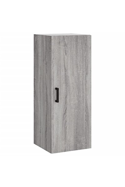 vidaxl Dulap montat pe perete, gri sonoma, 34,5x34x90 cm