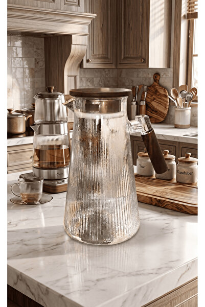 SepetçiBaba Karla Akasya Saplı Cam Sürahi 1800 Ml - 180