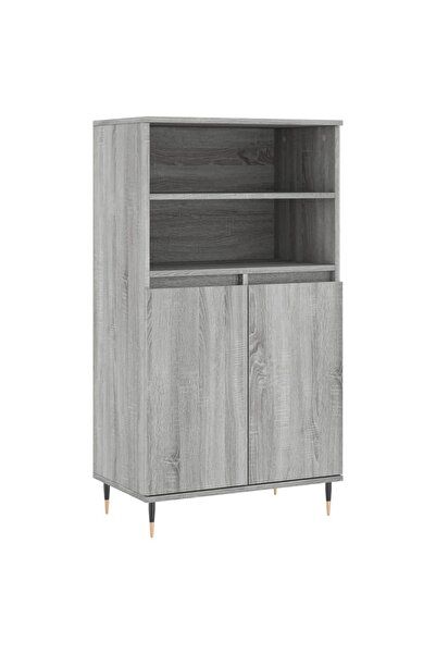 vidaxl Tall cabinet, sonoma grey, 60x36x110 cm, engineered wood