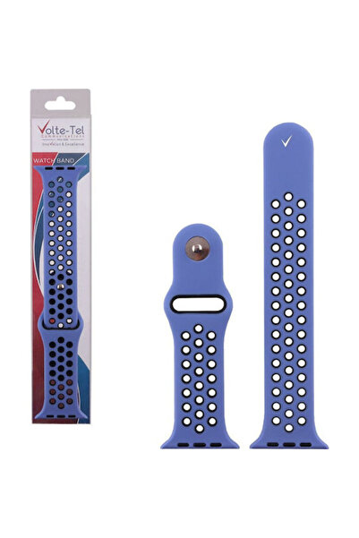 Other Λουράκι Volte-Tel Σιλικόνης με Πείρο Μαύρο (για Apple Watch 38/40/41/42mm)