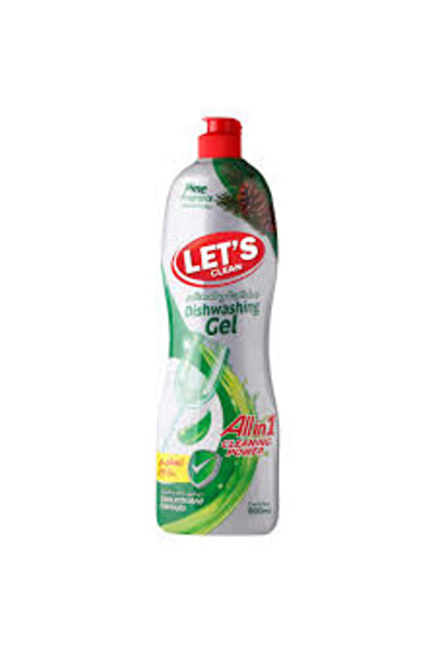 Lets Clean Lets Cln Dish Wash Conc Gel Pine 900ml