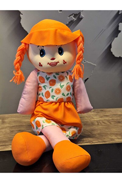 Biricik TURUNCU LİMON BEZ BEBEK 50 CM