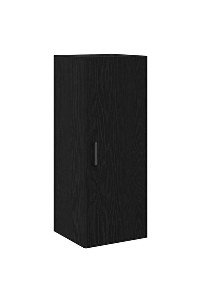 vidaxl Dulap de perete, stejar negru, 34,5x34x90 cm, lemn stratificat