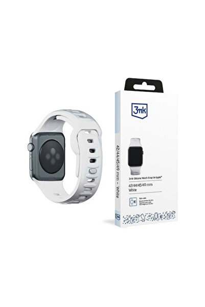 3MK Λουράκι Σιλικόνης με Πείρο Λευκό (Apple Watch 44/45/46mm/Ultra 49mm)