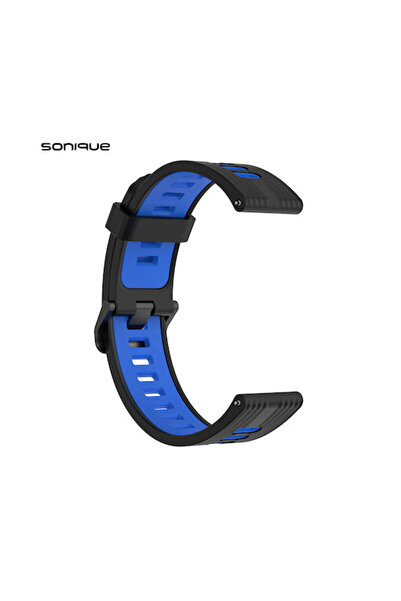Other Λουράκι Σιλικόνης Sonique Μαύρο / Μπλε (Amazfit GTS/GTS 2/GTS 2e/GTS 2m...