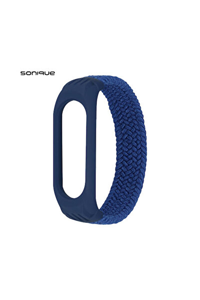 Other Σονίκ Υφασμάτινο Πλεκτό Λουράκι Μπλε (για Mi Band 3/4/5/6)