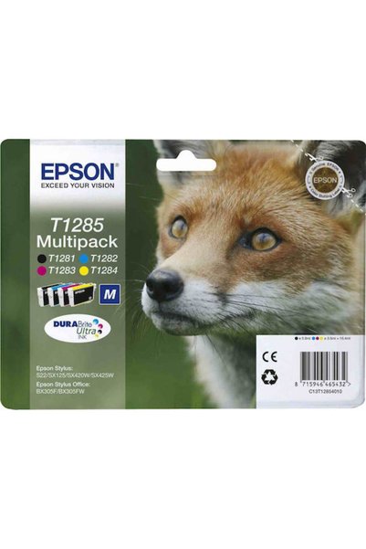 EPSON T1285M Γνήσια συσκευασία 4 μελανιών για εκτυπωτές InkJet Κίτρινο / Κυαν...