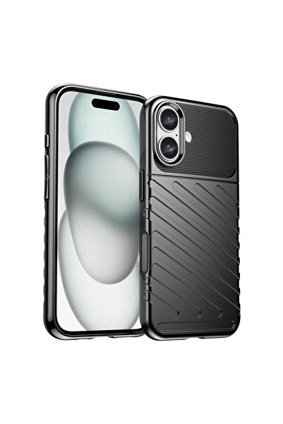Hurtel Husă de silicon pentru iPhone 16 Plus, de protecție, model Thunder