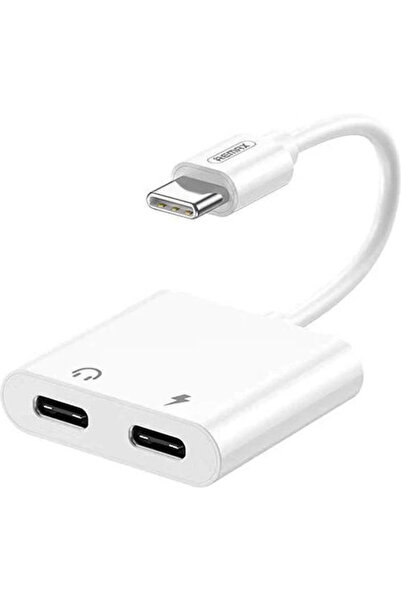 Remax RL-LA11a Μετατροπέας USB-C αρσενικό σε USB-C 2x θηλυκό Λευκό 1 τεμάχιο