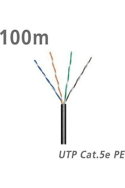 goobay Καλώδιο Ethernet U/UTP Cat.5e ακοντινωμένο 100μ Μαύρο Κωδικός: 57198