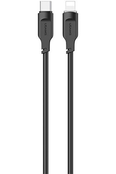 Usams Καλώδιο USB-C σε Lightning 20W Μαύρο 1.2μ (SJ566USB01)