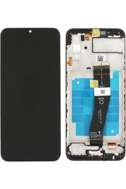 Samsung Οθόνη με μηχανισμό αφής και πλαίσιο για A03 (Μαύρο) Κωδικός: GH81-21626A