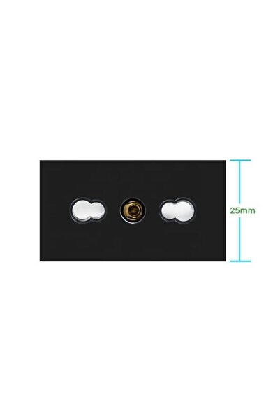 NewEra SmartHouse Black simple narrow Italian socket module