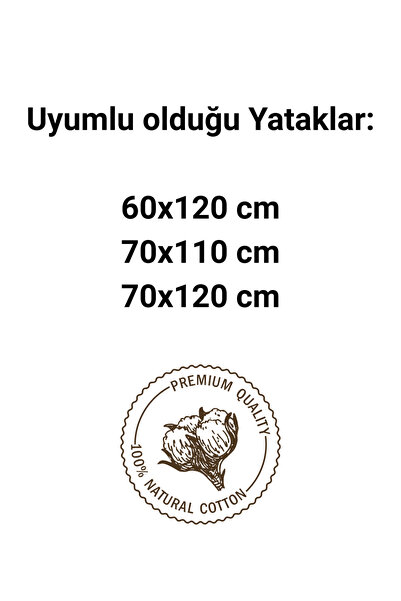pistore Pamuk Ranforce Lastikli Çarşaf Seti - Gri Beyaz Puantiye Desenli Park Yatak 70x120 35x45