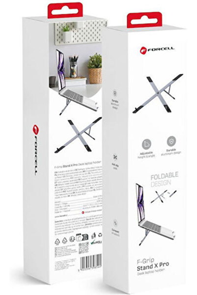 Forcell F-grip Βάση Γραφείου για Κινητό σε Γκρι χρώμα