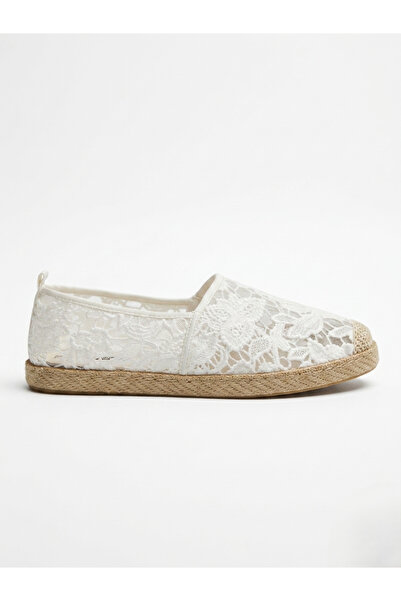 LOVE SHINE Mabel Dantelli Büyük Numara Günlük Kadın Espadril