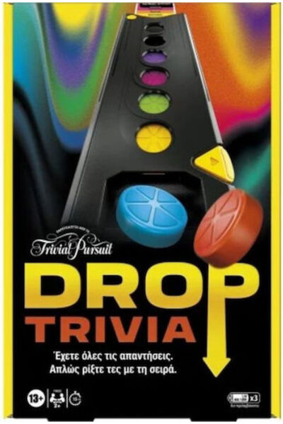 Hasbro Games Επιτραπέζιο Παιχνίδι Drop Trivia για 2+ Παίκτες 13+ Ετών (EN) Κω...