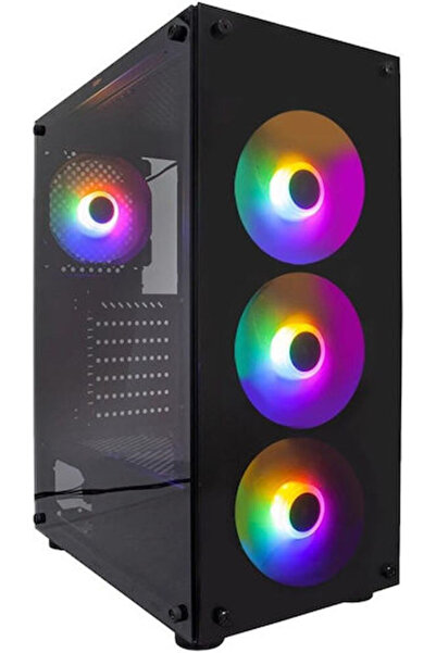 1ST PLAYER 1STPLAYER V3-B RGB Gaming Midi Tower Θήκη Υπολογιστή με Πλαϊνό Παρ...