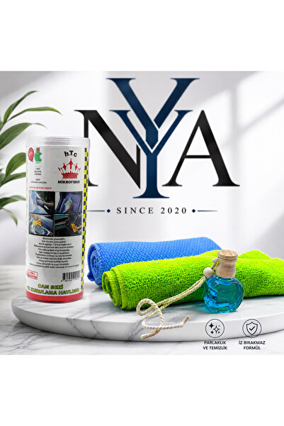 NYA Group Mikrofiber Cam Bezi & Kurulama Havlusu Seti – Oto Kokusu Hediyeli
