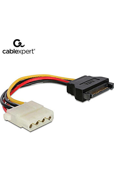 Cablexpert Καλώδιο SATA 15 ακίδων σε Molex 4 ακίδων, 0,15μ, Πολύχρωμο (CC-SAT...