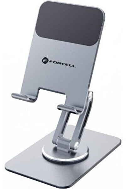 Forcell F-grip Βάση Γραφείου για Κινητό σε Γκρι χρώμα
